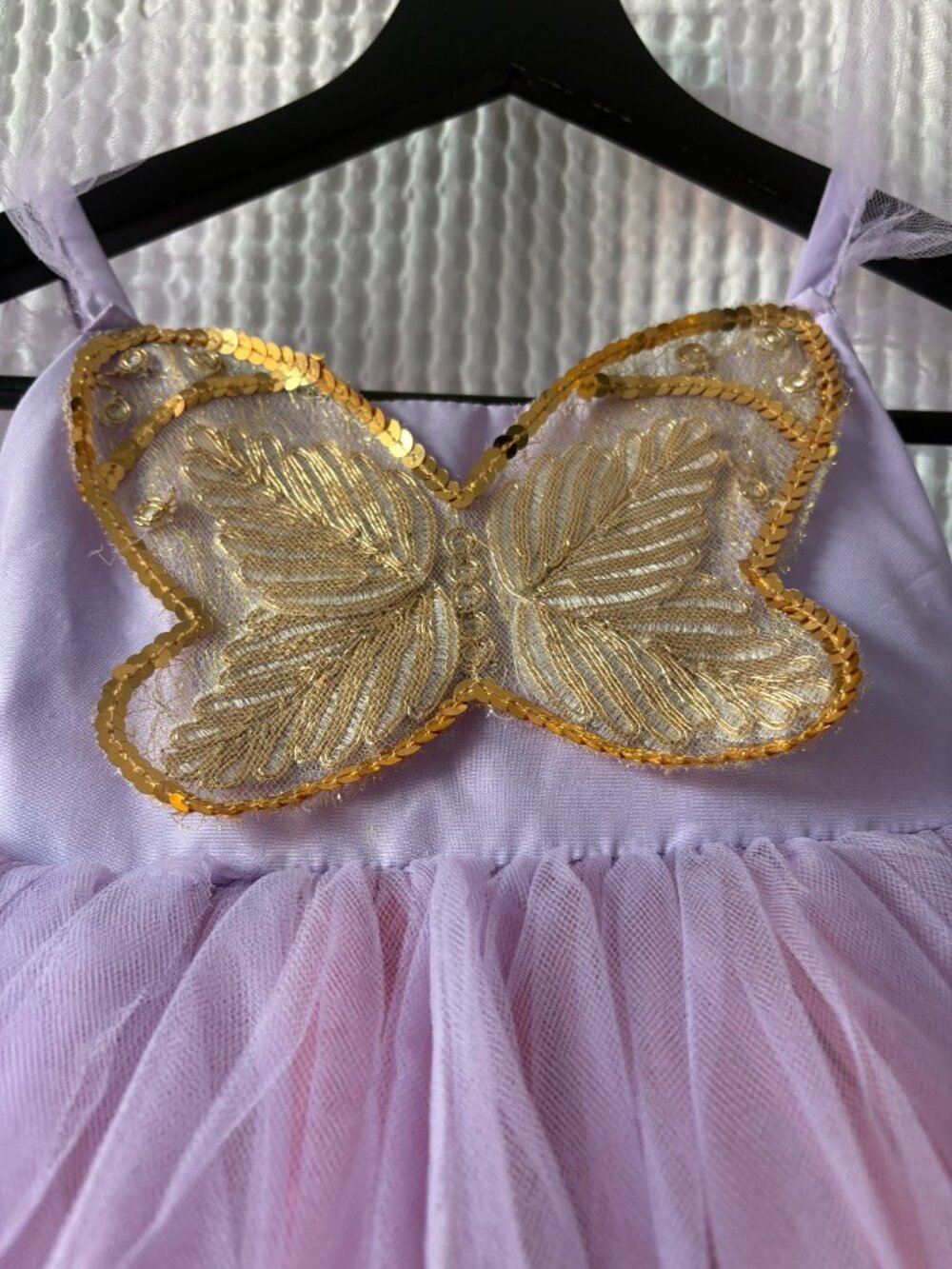 Pottery Barn Kids butterfly fairy princess costume gown DRESS ONLY 4–6 years - Picture 4 of 4